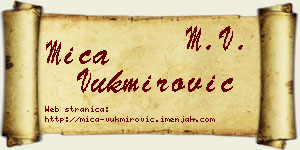 Mića Vukmirović vizit kartica